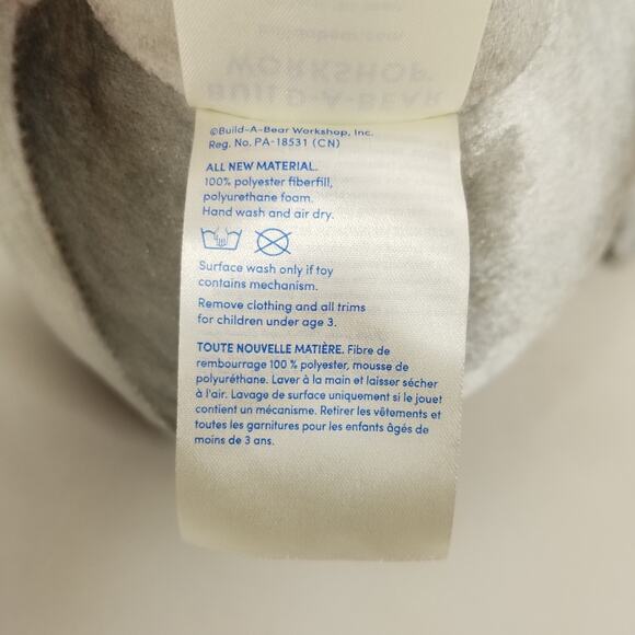 Build A Bear BAB Toothy Shark Plush 2023 Gray Stuffed Animal Great White Toy - Picture 9 of 13